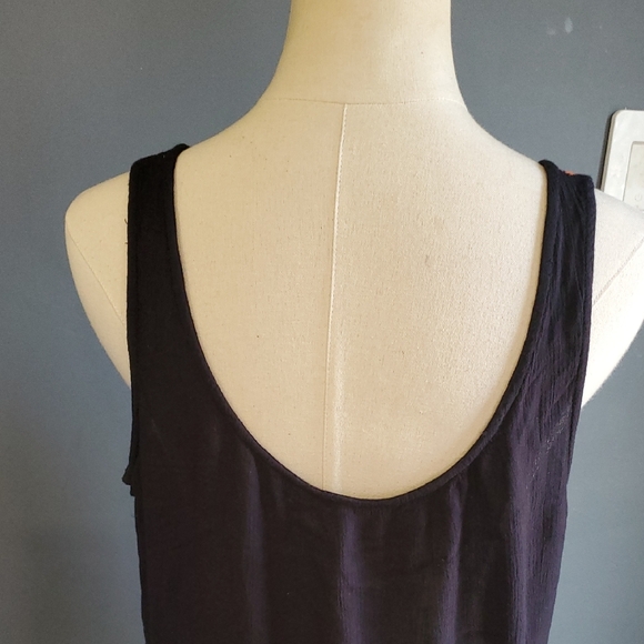 Free People Purple Embellished Tank Top with Tie Front - Picture 8 of 16